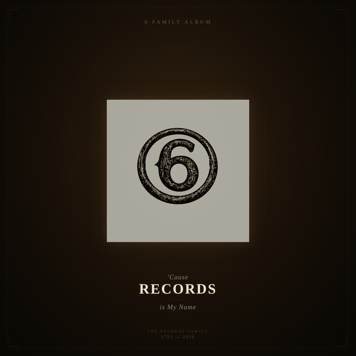 Album cover for &ldquo;Cause Records is My Name&rdquo; by Circle 6 Records.
